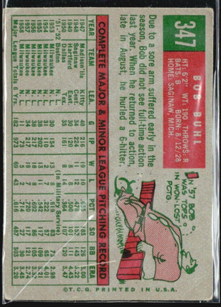 1959 Topps - #347 Bob Buhl