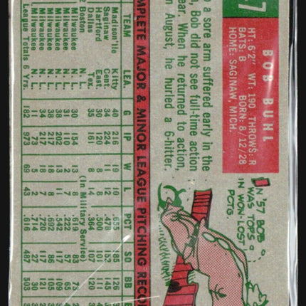 1959 Topps - #347 Bob Buhl