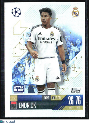 2023-24 Topps Match Attax Endrick Attax Debut Rc