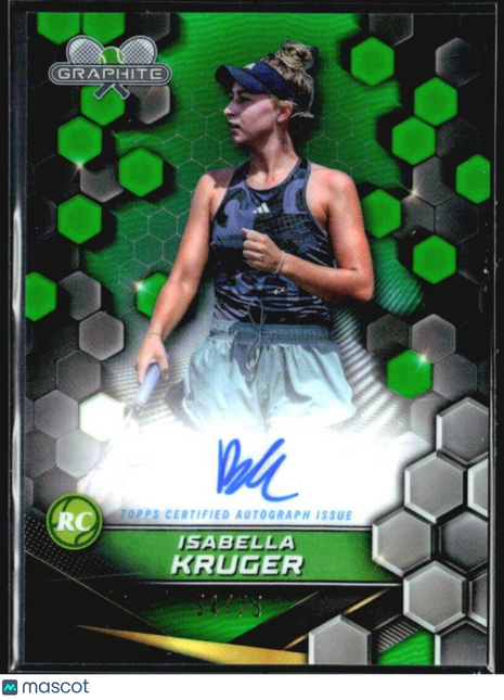 2024 Topps Graphite Isabella Kruger Green Refractor Auto /75