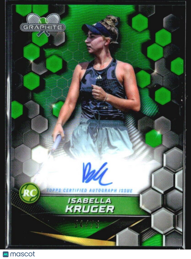 2024 Topps Graphite Isabella Kruger Green Refractor Auto /75