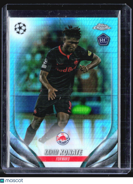 2023-24 Topps Chrome UEFA Club Competitions - #30 Karim Konate (RC) Aqua