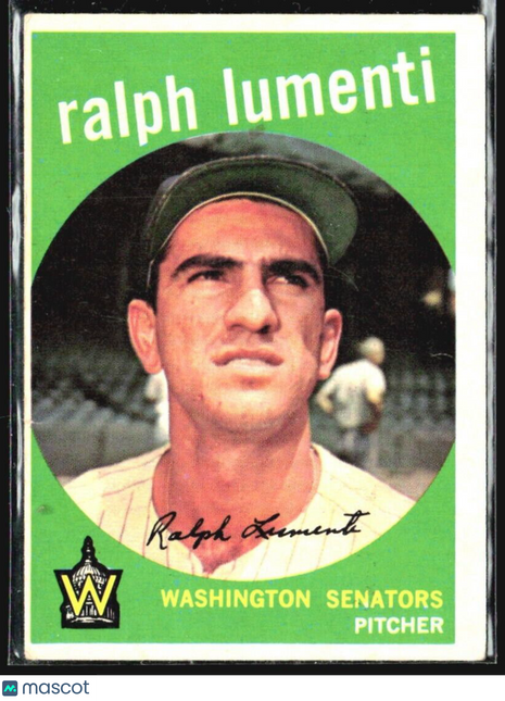1959 Topps -  #316 Camilo Pascual, Ralph Lumenti