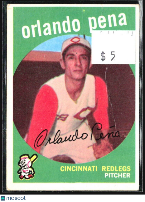 1959 Topps - grey back #271 Orlando Pena (RC)