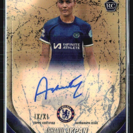 2023-24 Topps Chrome Auto XI Refractor #A-AA Ashanti Akpan IX/XI