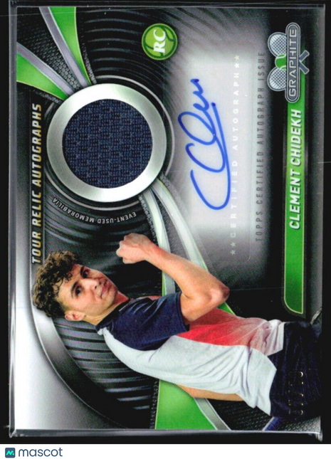 2024 Topps Graphite Clement Chidekh Black Refractor Rc Relic Auto /10
