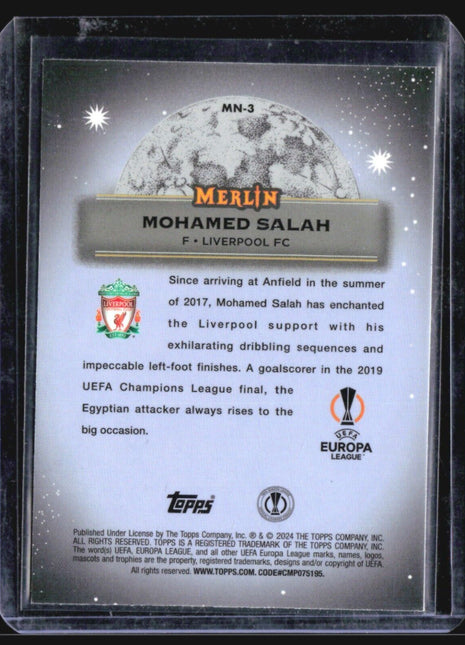 2023-24 Topps Merlin UEFA - Mystic Nights #MN-3 Mohamed Salah