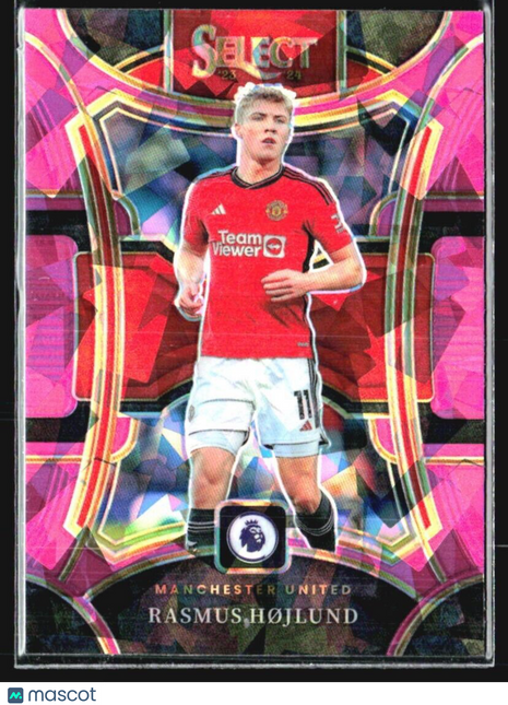 2023-24 Panini Select Premier League - Mezzanine #168 Rasmus Hojlund Pink Ice