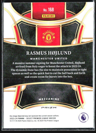 2023-24 Panini Select Premier League - Mezzanine #168 Rasmus Hojlund Pink Ice