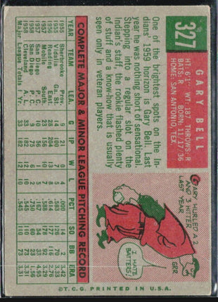 1959 Topps - #327 Gary Bell (RC)