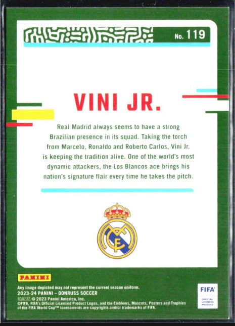 2023-24 Panini Donruss FIFA - #119 Vinicius Junior Holo