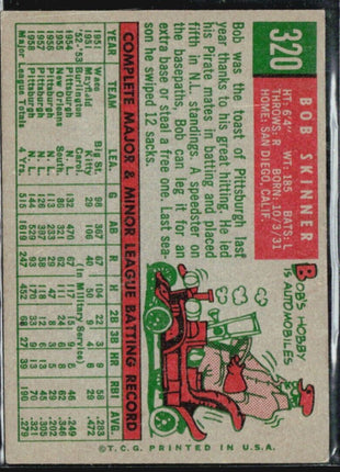 1959 Topps - #320 Bob Skinner