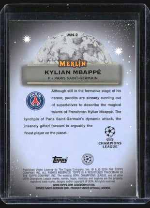2023-24 Topps Merlin UEFA Mystic Nights #MN-2 Kylian Mbappe