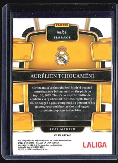 2023-24 Panini Select La Liga - Terrace #67 Aurelien Tchouameni Red