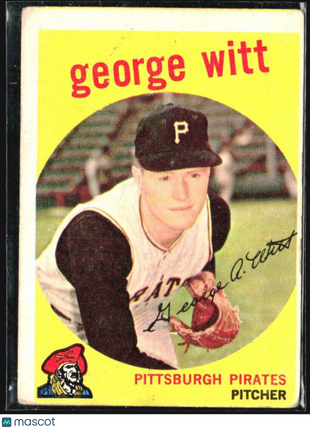 1959 Topps - #110 George Witt (RC)
