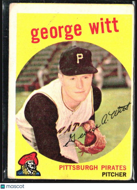 1959 Topps - #110 George Witt (RC)