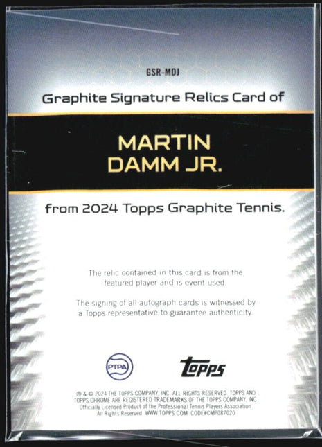 2024 Topps Graphite Martin Damm Jr Blue Refractor Relic Auto /50