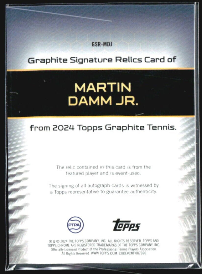 2024 Topps Graphite Martin Damm Jr Blue Refractor Relic Auto /50