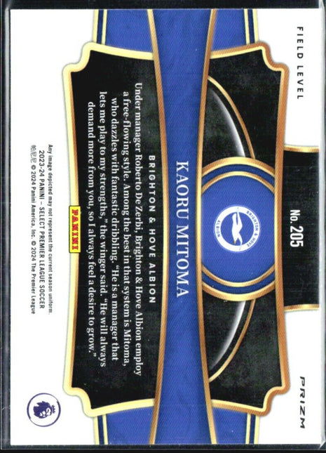 2023-24 Panini Select Premier League - Field Level #205 Kaoru Mitoma Pink Ice