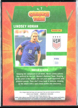 2023-24 Panini Donruss FIFA - Crunch Time #7 Lindsey Horan