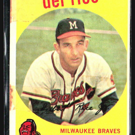 1959 Topps - #104 Del Rice