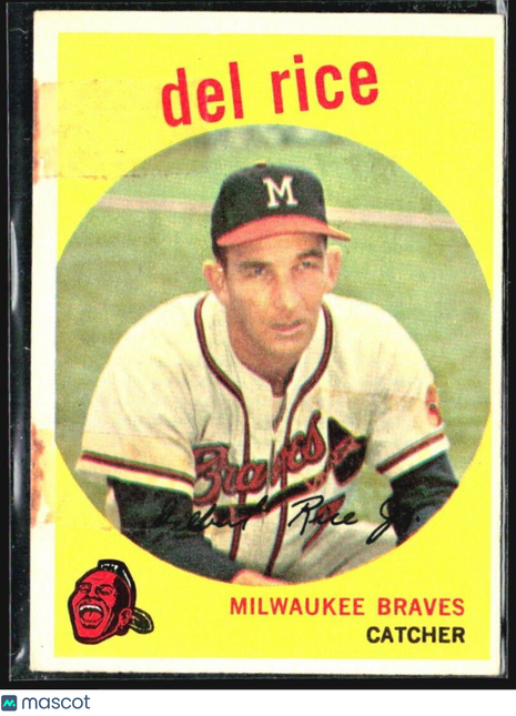 1959 Topps - #104 Del Rice