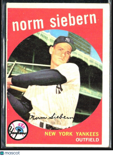 1959 Topps - #308 Norm Siebern