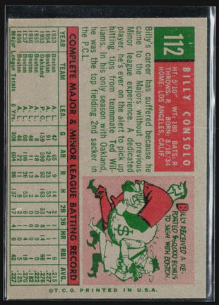 1959 Topps - #112 Billy Consolo