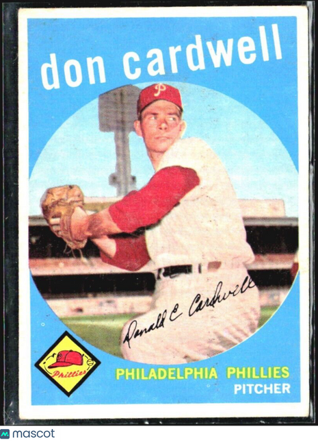 1959 Topps - #314 Don Cardwell