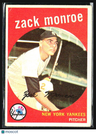 1959 Topps - #108 Zach Monroe (RC)