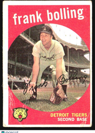 1959 Topps - Grey Back #280 Frank Bolling