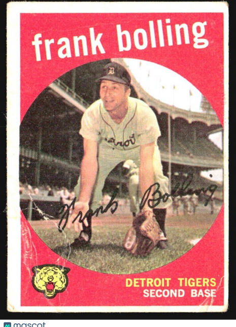 1959 Topps - Grey Back #280 Frank Bolling