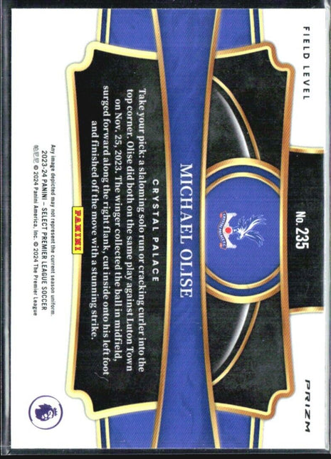 2023-24 Panini Select Premier League - Field Level #235 Michael Olise Pink Ice