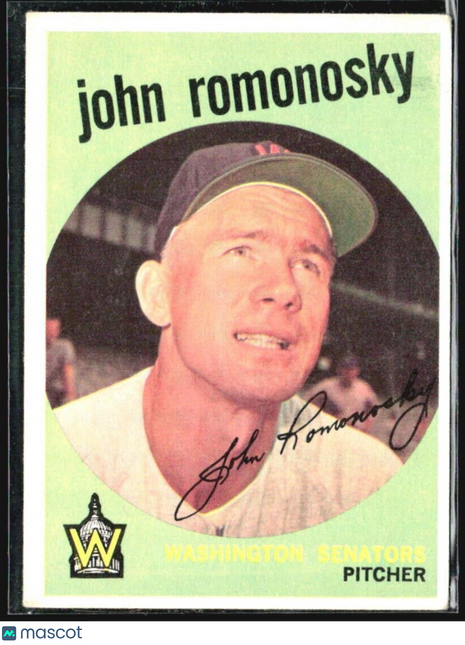1959 Topps - grey back #267 John Romonosky (RC)