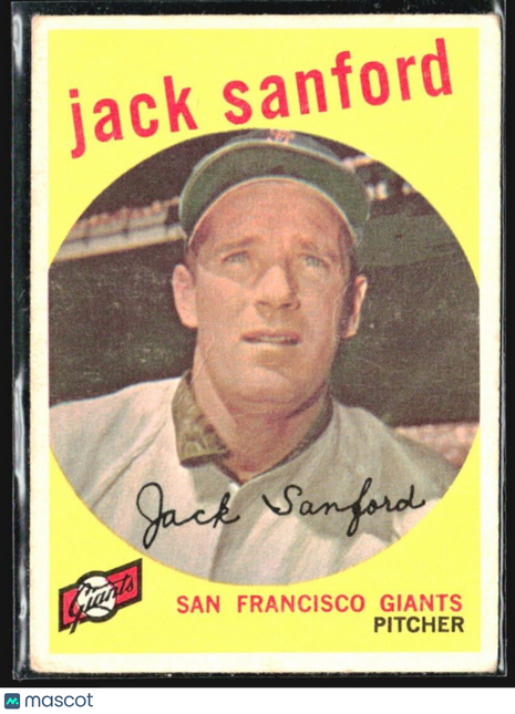 1959 Topps - grey back #275 Jack Sanford