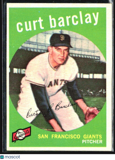 1959 Topps - #307 Curt Barclay