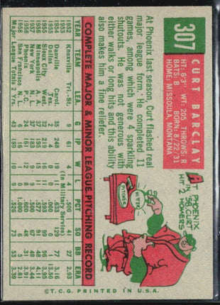 1959 Topps - #307 Curt Barclay