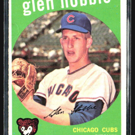 1959 Topps - #334 Glen Hobbie