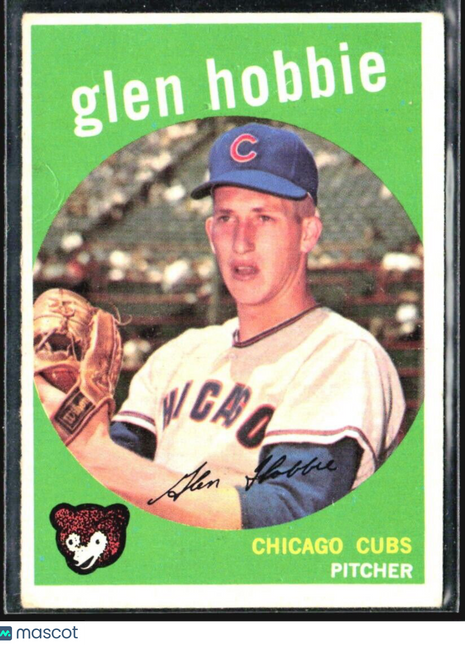 1959 Topps - #334 Glen Hobbie