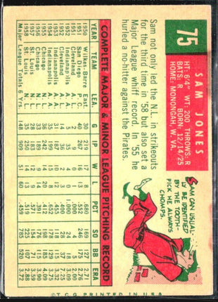 1959 Topps - #75 Sam Jones