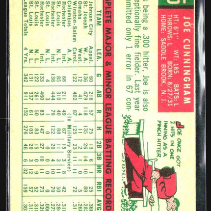 1959 Topps - White Back #285 Joe Cunningham