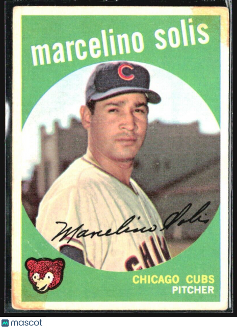 1959 Topps - white back #214 Marcelino Solis (RC)