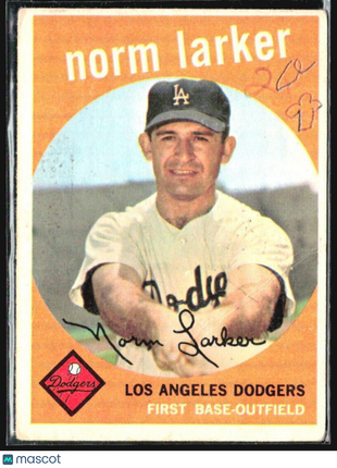 1959 Topps - #107 Norm Larker (RC)