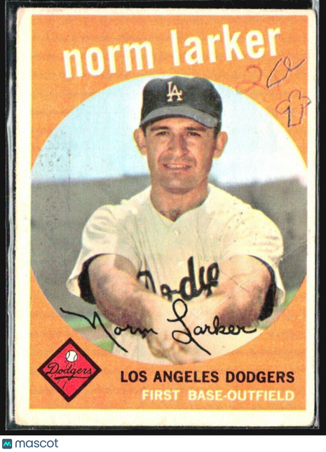 1959 Topps - #107 Norm Larker (RC)