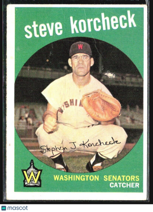 1959 Topps - Grey Back #284 Steve Korcheck