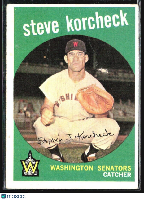 1959 Topps - Grey Back #284 Steve Korcheck