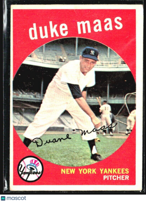 1959 Topps - #167 Duke Maas