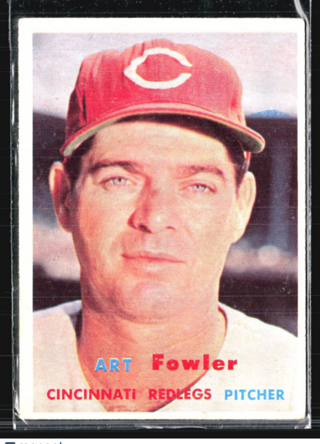 1957 Topps - #233 Art Fowler