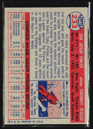 1957 Topps - #233 Art Fowler