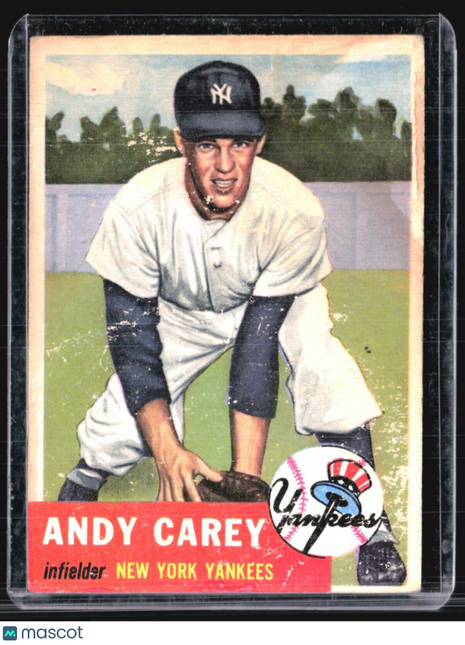 1953 Topps - #188 Andy Carey (RC)